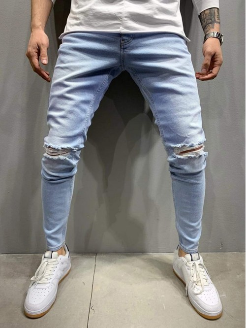 Men Ripped Skinny Jeans