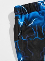 Men Lightning Print Pants