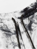 Men Drawstring Waist Patched Detail Tie Dye Joggers