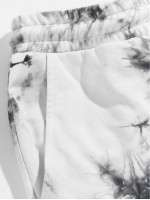 Men Drawstring Waist Patched Detail Tie Dye Joggers