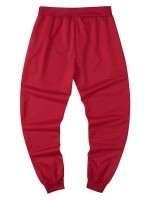 Men Graphic Print Drawstring Waist Sweatpants