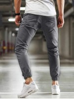 Men Slant Pocket Solid Carrot Pants