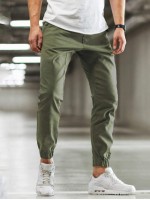 Men Solid Carrot Pants