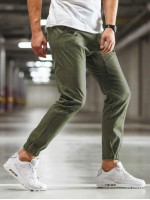 Men Solid Carrot Pants