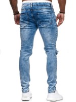 Men Ripped Pocket Detail Washed Jeans