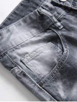 Men Washed Ripped Jeans