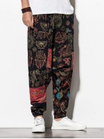 Men Tribal Print Harem Pants