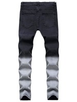 Men Two Tone Skinny Jeans