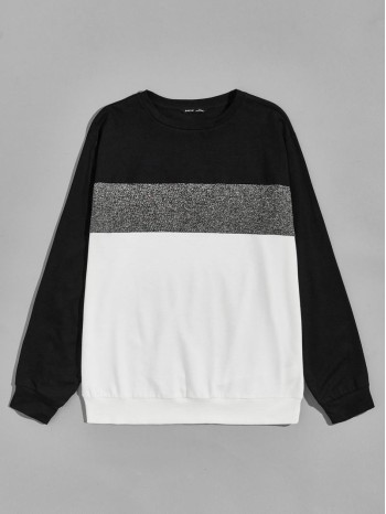 Men Colorblock Pullover