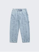 Men Pocket Side Tape Detail Jeans Without Chain