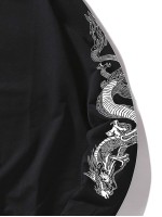 Men Chinese Dragon Print Sweatshirt