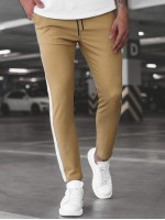 Men Contrast Panel Tapered Pants