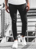 Men Contrast Panel Tapered Pants