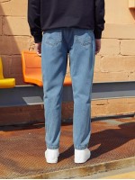 Men Pocket Carrot Jeans