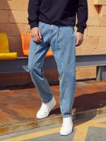 Men Pocket Carrot Jeans