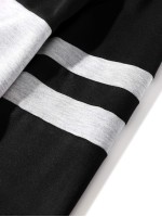 Men Striped Colorblock Sweatshirt