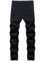 Men Solid Ripped Skinny Jeans