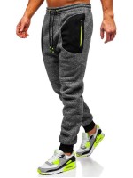 Men Contrast Pocket Drawstring Waist Joggers