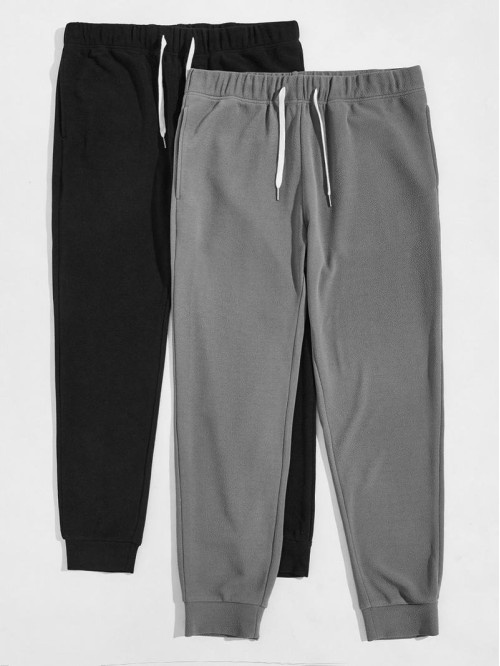 Men 2pack Drawstring Waist Pants