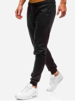 Men Drawstring Waist Solid Joggers