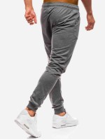 Men Drawstring Waist Solid Joggers