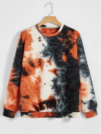 Men Tie Dye Sweatshirt