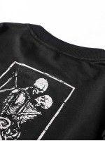 Men Slogan And Skull Print Sweatshirt