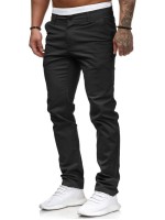 Men Slant Pocket Straight Leg Pants