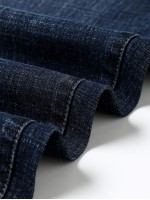 Men Fleece Lined Washed Jeans