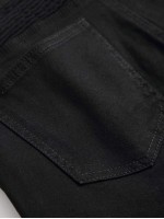 Men Zipper Detail Flap Pocket Jeans Without Belt