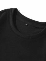 Men 2pcs Round Neck Sweatshirt