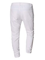 Men Slant Pocket Solid Button Fly Jeans