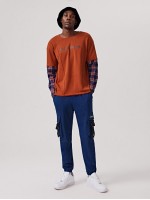 Men Flap Pocket Side Patched Detail Sweatpants