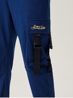 Men Flap Pocket Side Patched Detail Sweatpants