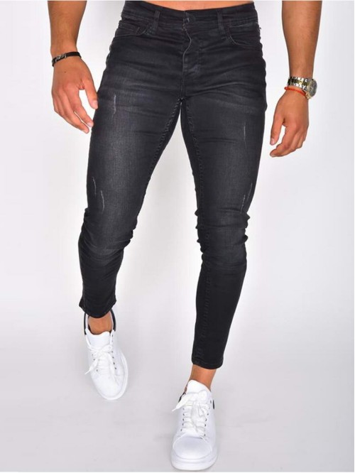 Men Cat Scratch Skinny Jeans