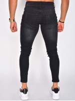 Men Cat Scratch Skinny Jeans