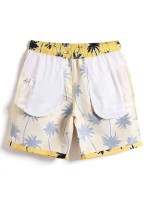 Men All Over Tropical Swim Trunks