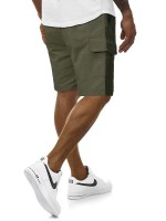 Men Flap Pocket Drawstring Shorts