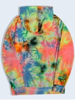 Men Tie Dye Kangaroo Pocket Hoodie