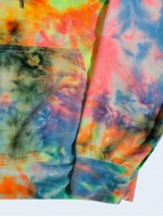 Men Tie Dye Kangaroo Pocket Hoodie