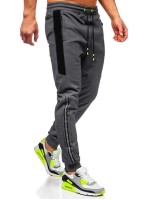 Men Contrast Panel Drawstring Waist Sweatpants