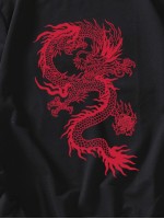 Men Chinese Dragon Graphic Sweatshirt