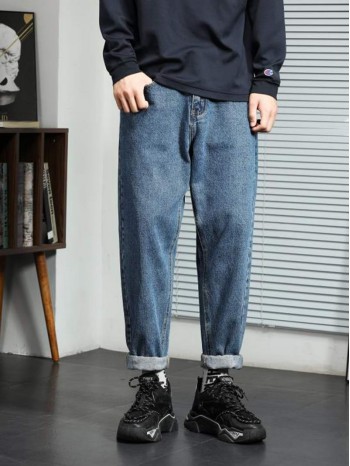 Men Washed Carrot Jeans