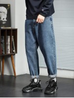 Men Washed Carrot Jeans