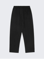 Men Tie Waist Letter Patch Tape Sweatpants