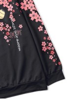 Men Chinese Character And Floral Print Hoodie