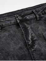 Men Ripped Detail Jeans