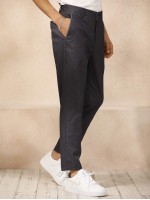 Men Slant Pocket Tailored Pants