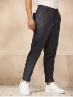 Men Slant Pocket Tailored Pants