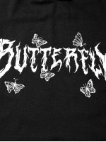 Men Butterfly And Letter Graphic Hoodie